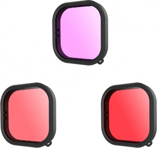 Telesin Waterproof Filter Set for GoPro Hero 9 / Hero 10 / Hero 11 / Hero 12 (GP-FLT-904)