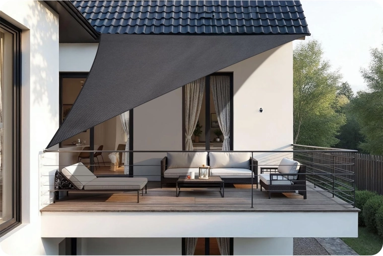 Ombre stylée pour balcon, terrasse et jardin