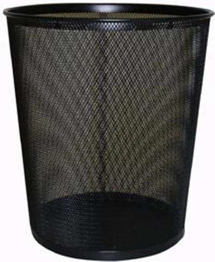Cestino gettacarte in filo metallico Toro 10 l nero