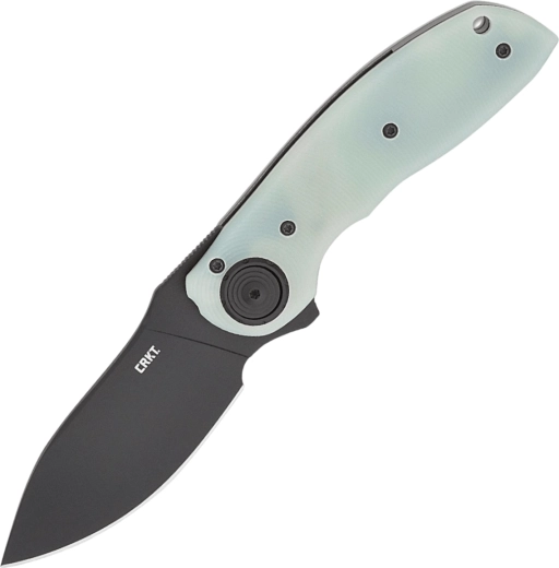 CRKT Bot Deadbolt Natural Folding Knife, 7.6 cm, Black Blade, Jade G10