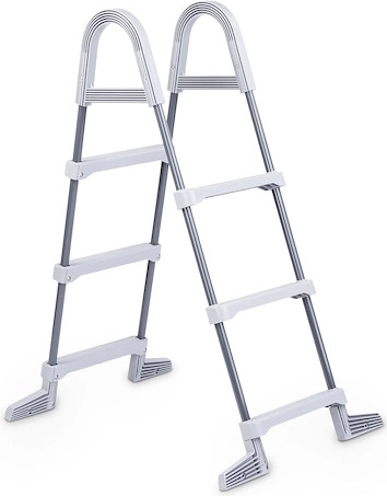 Ladder for above-ground pool up to 0.91 m, grey