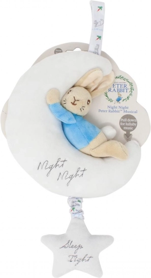 Giocattolo in peluche Coniglietto Peter con funzione musicale per la buona notte