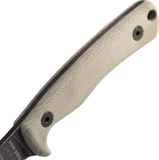 Ergonomic gray Micarta with secure grip