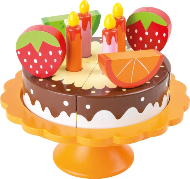 Small Foot Wooden Birthday Fruit Cake