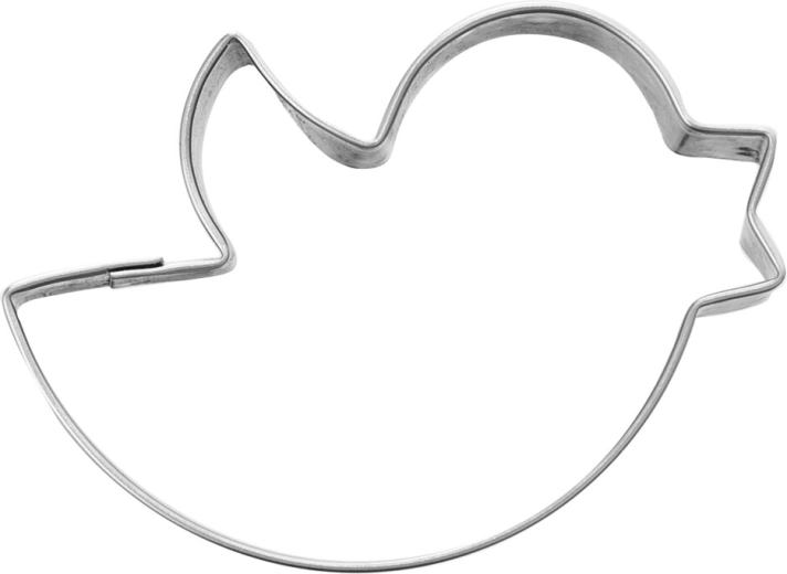Emporte-pièce en inox – petit oiseau