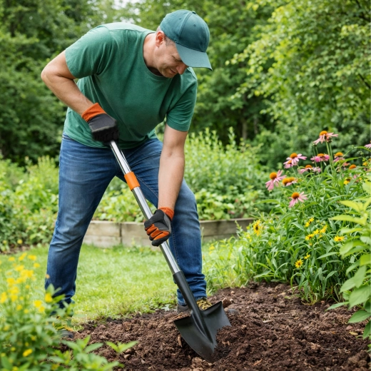 Sturdy blade for working in garden beds