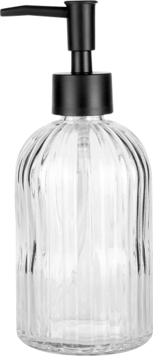 Transparent ribbed glass for perfect visibility