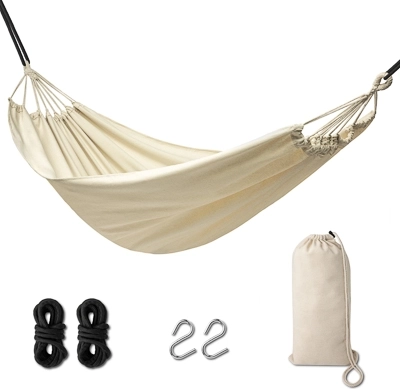 Amaca da giardino Boho 200 cm ecru 120 kg