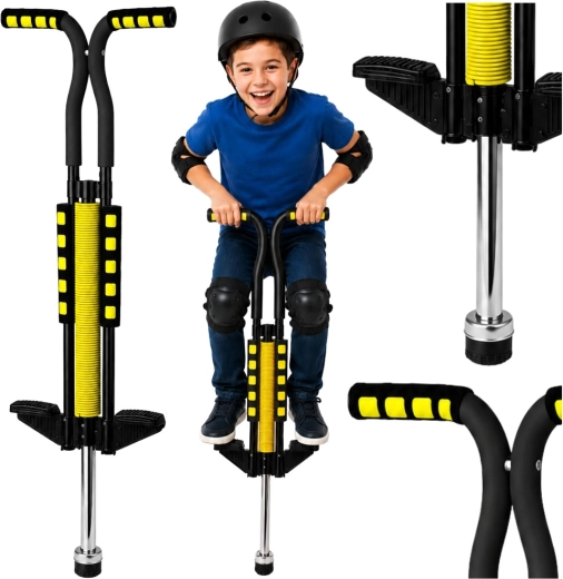Pogo skakaća šipka za djecu žuta do 70 kg