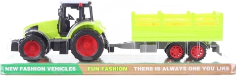 Trattore di plastica con pianale per balle