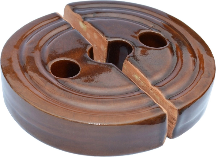 Set van twee verzwaringsstenen van steengoed (17 cm)