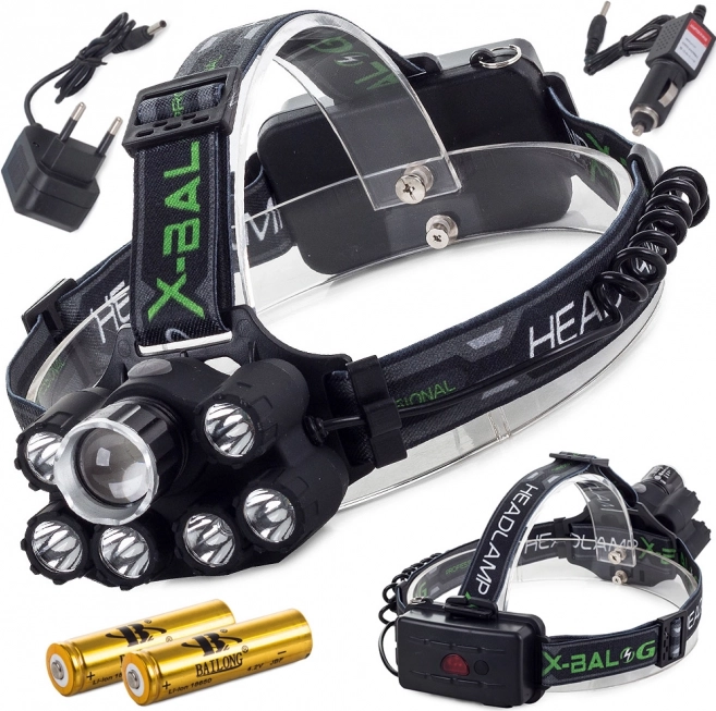 Professional Bailong Headlamp with LED and UV Light