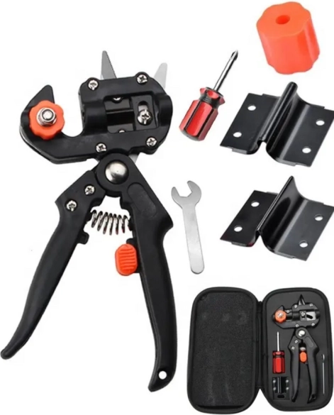Tree Grafting and Budding Shears Set with Case