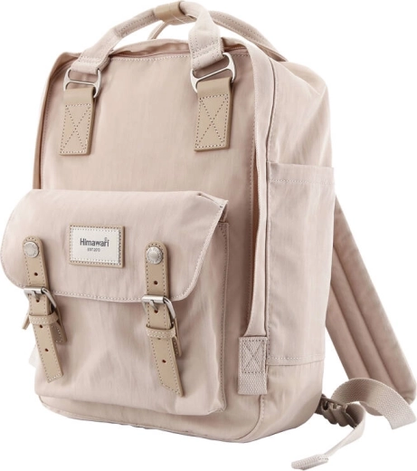 Beige 14" Himawari laptop backpack, water-resistant, 16 L
