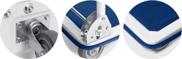 Otočná gumová kolečka s kovovým vyztužením