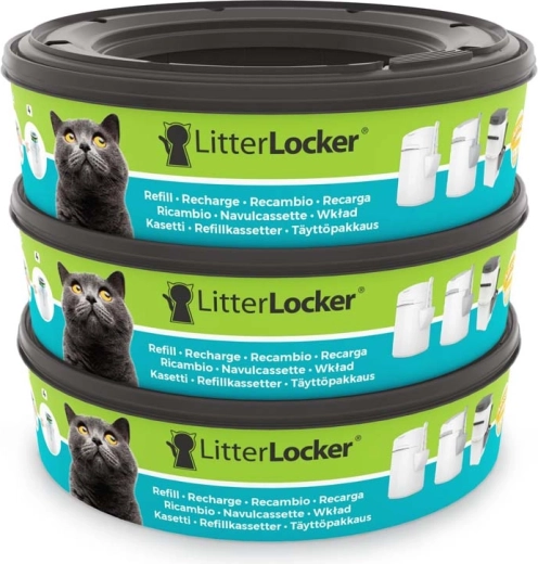 LitterLocker csere kazetták macskaalom tárolóhoz (3 db)