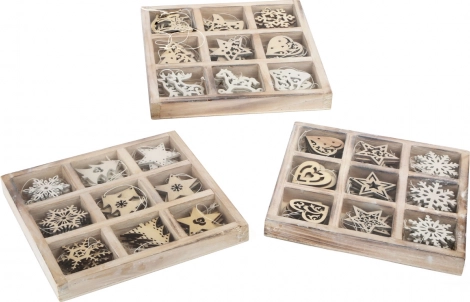 Small Foot Wooden Christmas Ornament Set