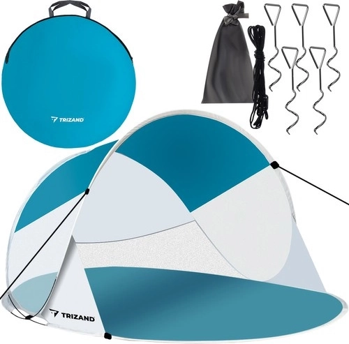 Self-assembling beach tent POP-UP TRIZAND 190 × 120 × 90 cm with mosquito net