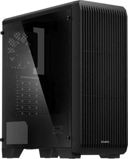 Case per computer ATX Mid Tower con vetro e 3 ventole