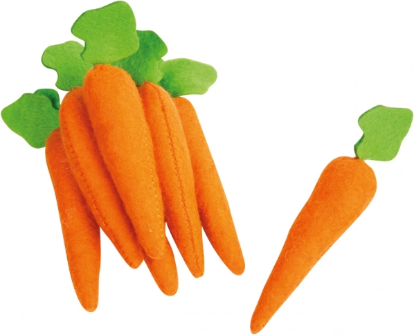 Piccolo Piede Cibo di Feltro Carota