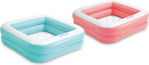 Piscina gonfiabile quadrata per bambini 86 × 86 cm con fondo morbido