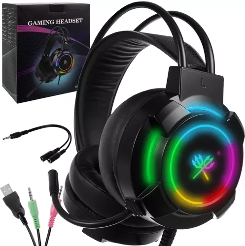 Gaming-headset met microfoon DUNMOON RGB 5.1