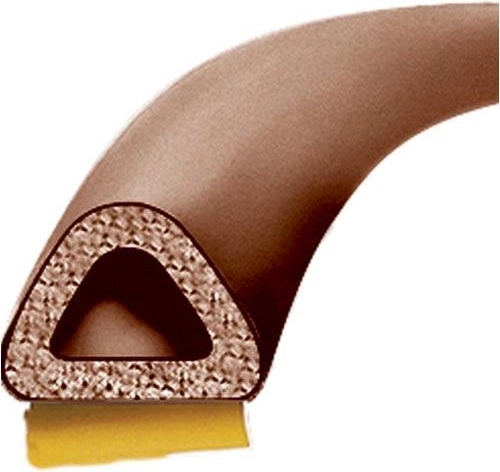 Joint pour fenêtres et portes en D 9 × 8 mm, marron, 100 m