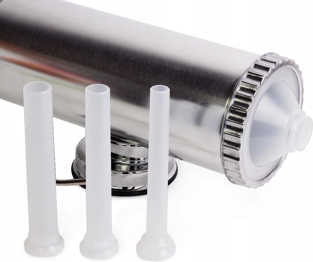 Three nozzles for different types of sausages