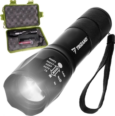 Tactical Flashlight CREE LED T6 with USB Charging