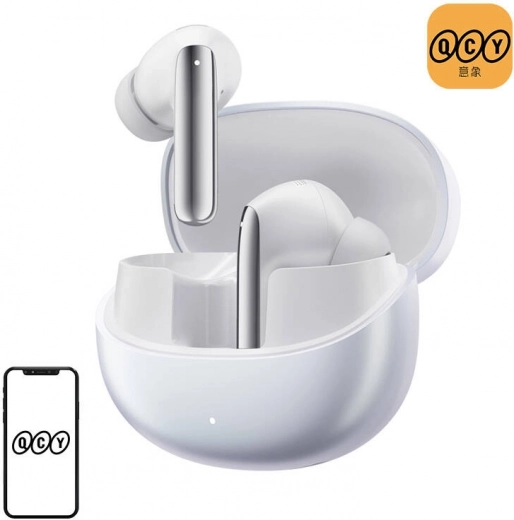 Auricolari wireless TWS QCY MeloBuds Pro HT08 con ANC, bianchi