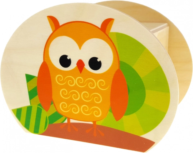 Hess Wooden Owl Piggy Bank