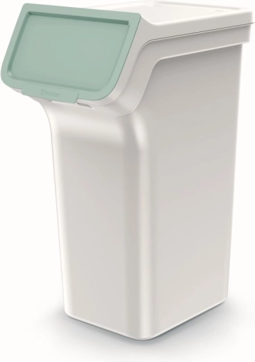 Raccolta chiara con coperchi colorati