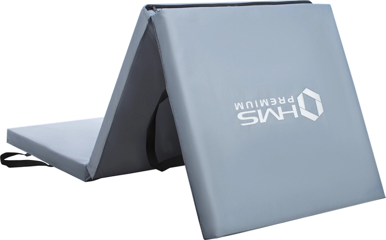 Folding Gymnastics Mat HMS Premium MGS02, Grey