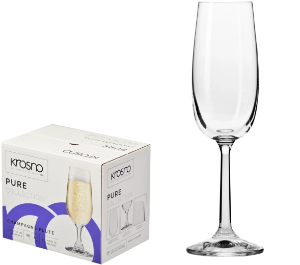 Krosno Pure bicchieri da champagne 170 ml - 6 pezzi