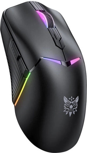 Onikuma Gaming Mouse with RGB, 3 Connection Modes and 12,000 DPI (Black)