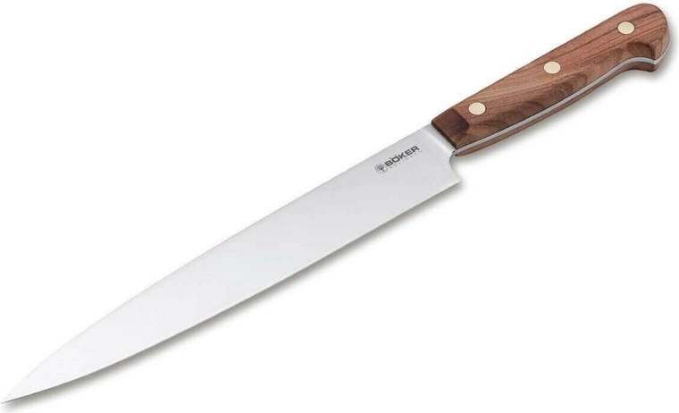 Couteau à trancher Boker Manufaktur Solingen Cottage-Craft 22 cm, bois de prunier