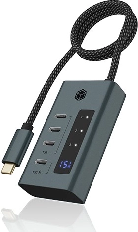Hub USB-C IB-HUB1454-C31 con 4 porte e alimentazione da 24 W