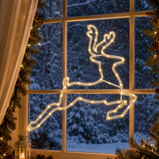 Christmas reindeer silhouette