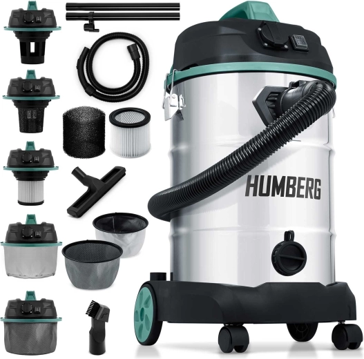 Humberg industrial wet and dry vacuum cleaner 30 l 1600 W
