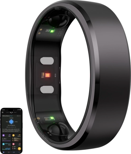 Bague connectée RINGCONN Gen 2, taille 8, noire