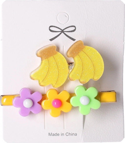 Komplet 2 sponk za lase – banana