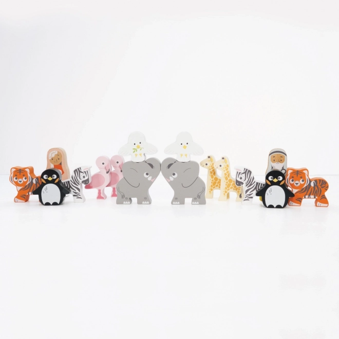 15 pieces, animals in pairs and accessories
