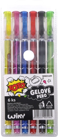 Gelpensæt TOTO 6 stk