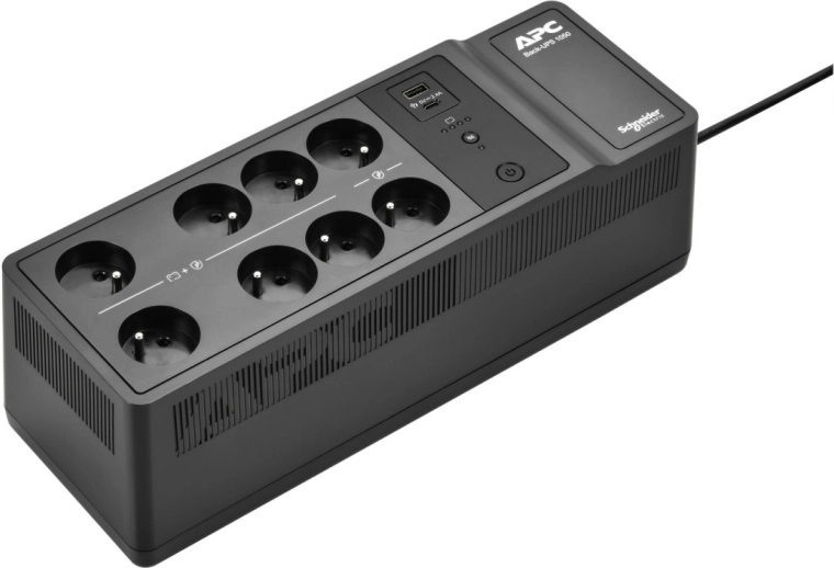 Gruppo di continuità APC Back-UPS 1050VA, 8 prese tipo E, USB A+C