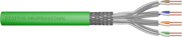 Cavo di installazione CAT 8.2 S/FTP Dca LS0H 100 m verde