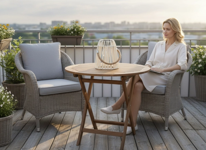 Ambiance élégante sur balcon et terrasse