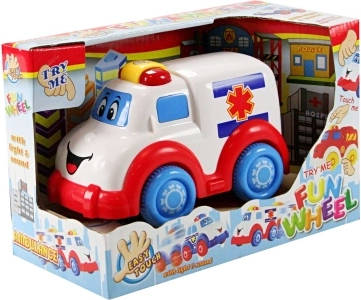 Ambulanza a batteria con luce e suono 15 cm