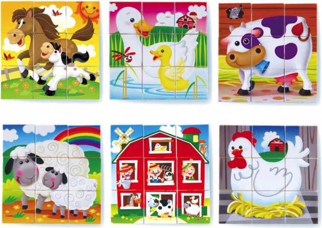 Stacking Picture Cubes – Farm