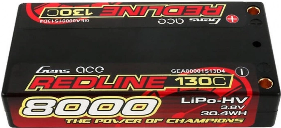 Batteria Lipo Gens Ace Redline 8000mAh 3,8V 130C