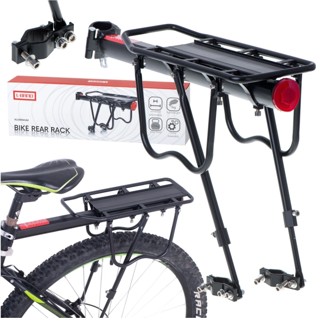 Portapacchi posteriore in alluminio per bicicletta RALLEX universale 25 kg